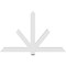 Ekena Millwork Kennewick Architectural Grade PVC Gable Bracket, 60"W x 37 1/2"H x 2"D x 4"F, 15/12 Pitch GBP060X38X0204KEN00 - alternate 3